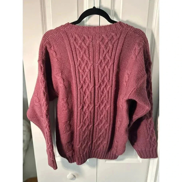 Doogan Donegal | Salmon Pink Sweater | 70% Wool | 30% Alpaca | S | Woolpaca - Picture 10 of 10